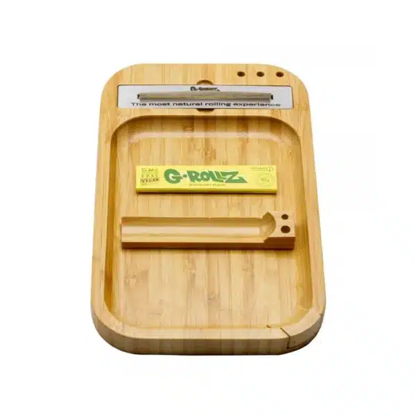 Bamboo Rolling Tray + Starter Kit 28x17