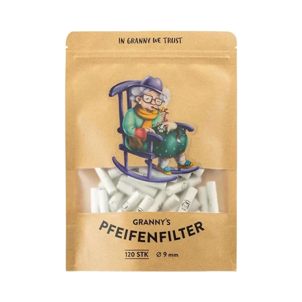 Granny's | Pfeifenfilter Weiß 120 Stück 9mm
