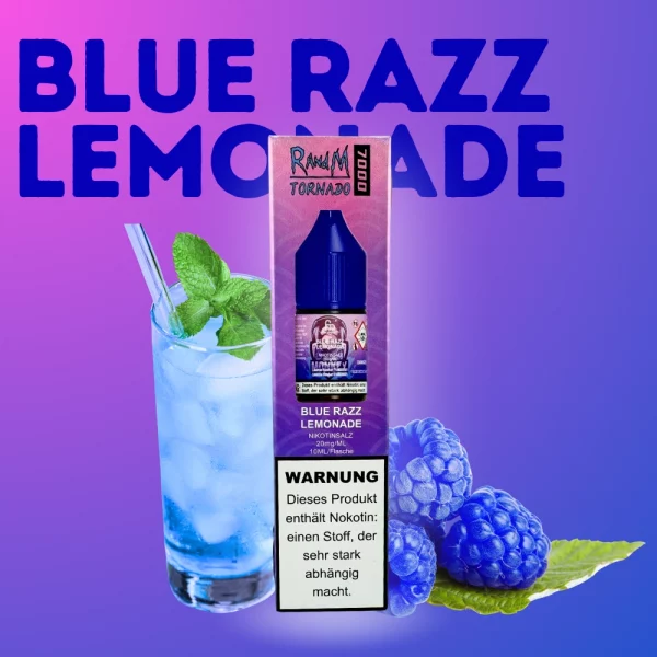 RandM Tornado 7000 Liquid 10ml Blue Razz Lemonade