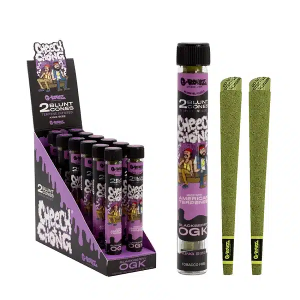 G-Rollz Cheech & Chong™ 2x Terpene Infused KS Blunt Cones - Blackberry OGK