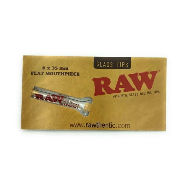 RAW Glass Rolling Tips 6x35mm Round Mouthpiece