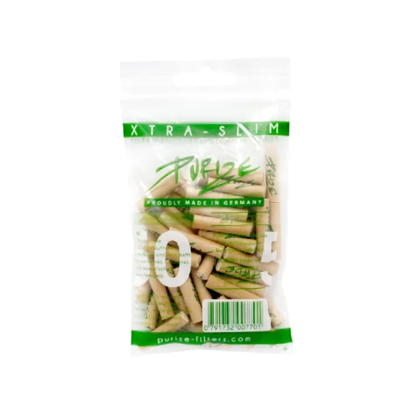 Purize Aktivkohlefilter Organic Xtra Silm Size 6mm - 50er Pack
