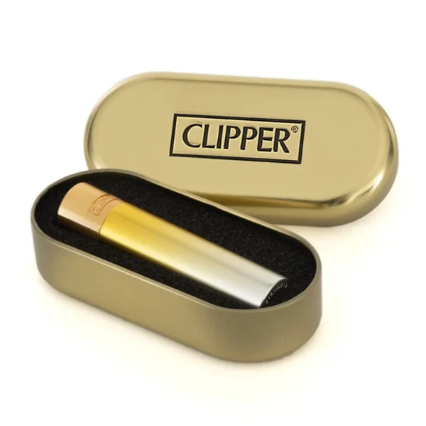 Clipper Gradient Elegance Feuerzeug Gold-Silber