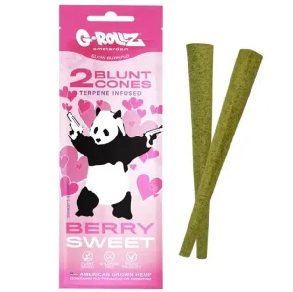 G-Rollz 2x Terpene Infused Hemp Cones - Berry Sweet