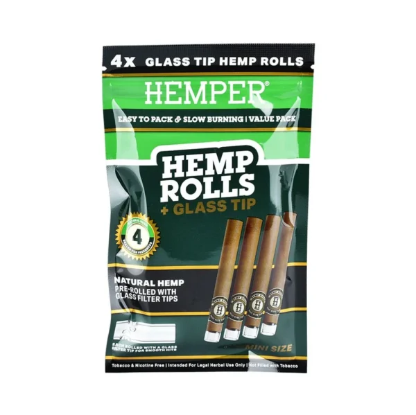 Hemper 4 Hemp Cones + Glass Tip