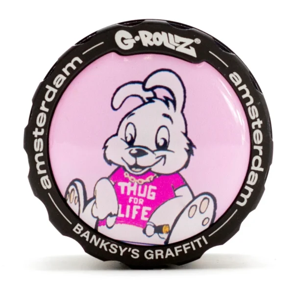 G-Rollz Banksy Graffiti Thug for Life 4part Grinder - 43mm