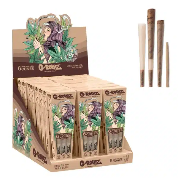 G-Rollz Colossal Dream 6 Pre-Rolled 1¼ Cones Unbleached