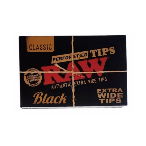 RAW Extra Wide Tips Black