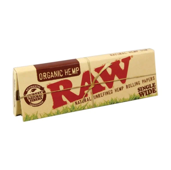 RAW Organic Hemp Single Wide Papers