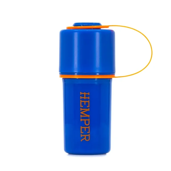 Hemper The Keeper 3-in-1 Grinder Storage Container Blau/Orange – Bild 2