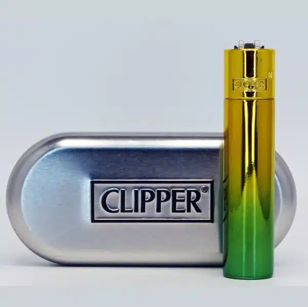 Clipper Gradient Elegance Feuerzeug Gold-Grün