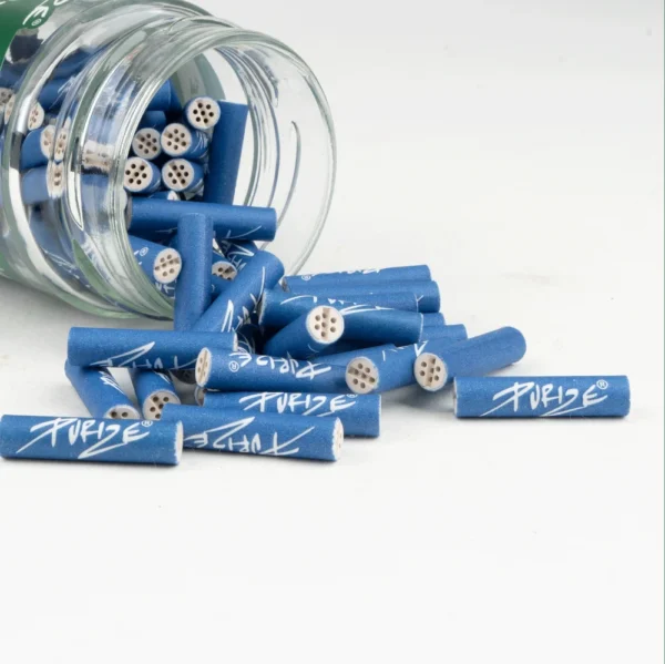 Purize Aktivkohlefilter 6mm Blau 100 Stück + Upcycling Glas – Bild 3