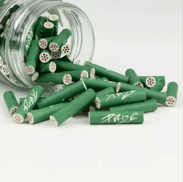 Purize Aktivkohlefilter 6mm Green 100 Stück + Upcycling Glas – Bild 3