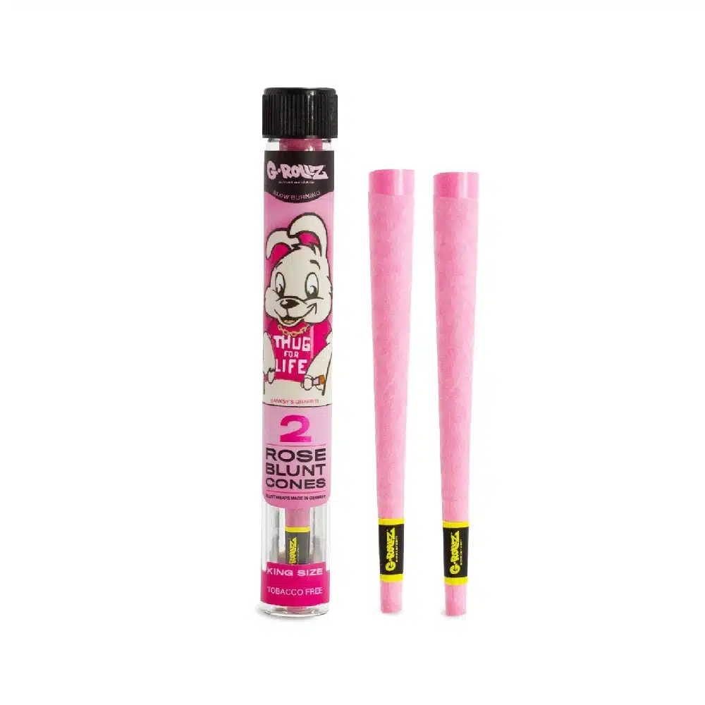 G-Rollz-2x-Banksy-Grafitti-Terpene-Infused-KS-Herbal-Blunt-Cones-Rose-online-kaufen.webp