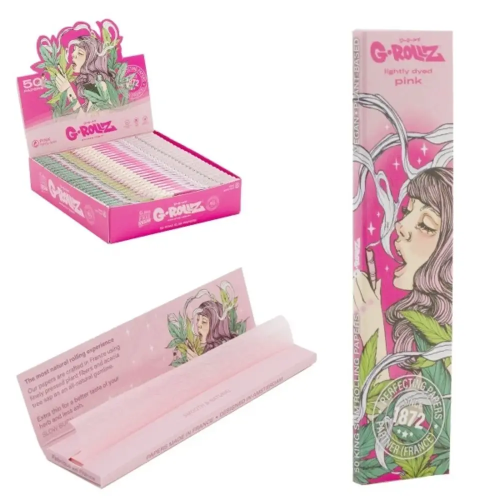 'Colossal Dream' - Lightly Dyed Pink - 50 KS Slim Papers.webp